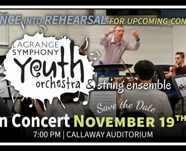 LaGrange Symphony Youth Orchestra and String Ensemble Rehearsal