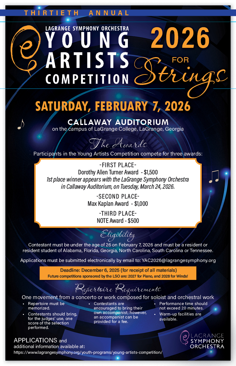 LSO Young Artists Competition 2026 Poster