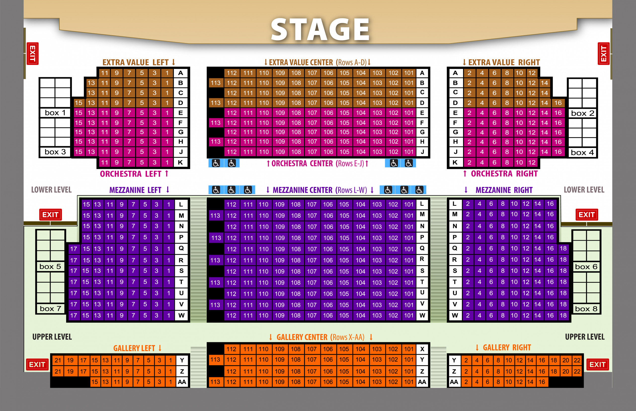 Callaway Seating Chart